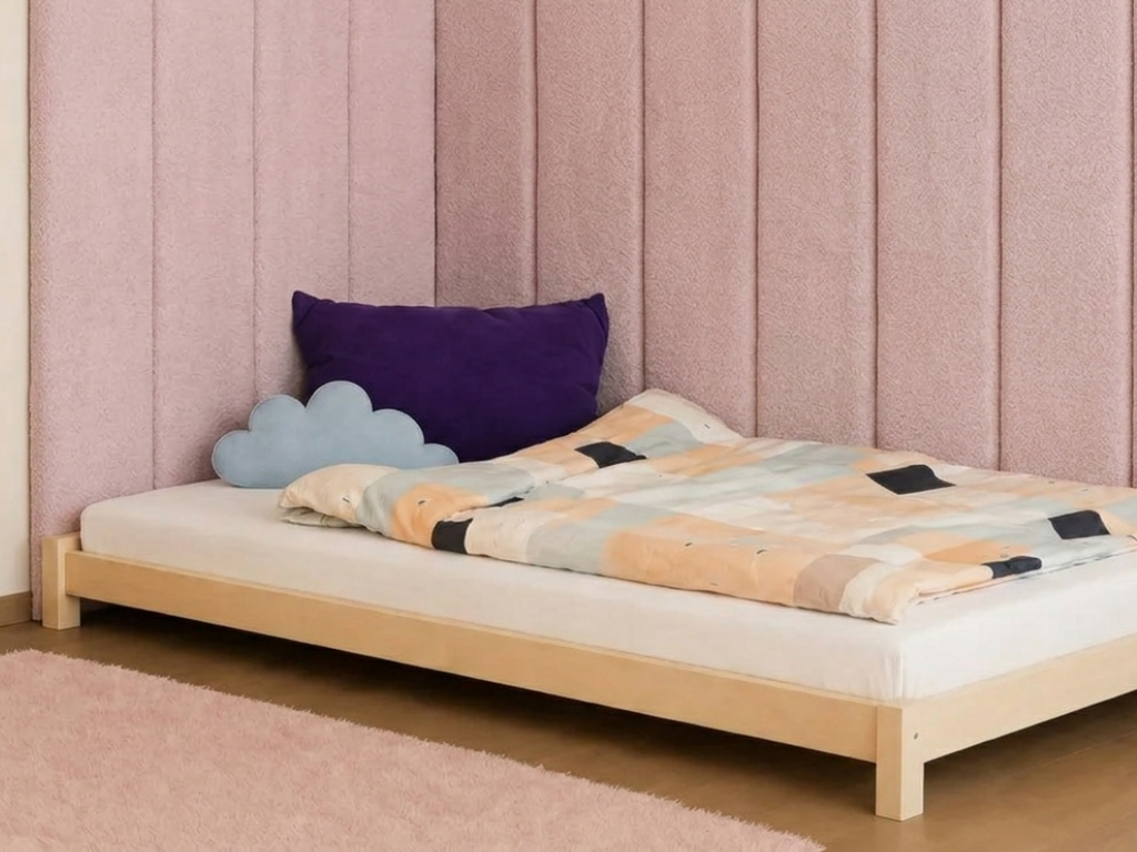 Rovný čalouněný panel na zeď BOUCLÉ extra dlouhý Zvolte barvu: Krémová, Zvolte rozměr: 20x140 cm, Uchycení na zeď: Bez uchycení (možnost použití lepi…