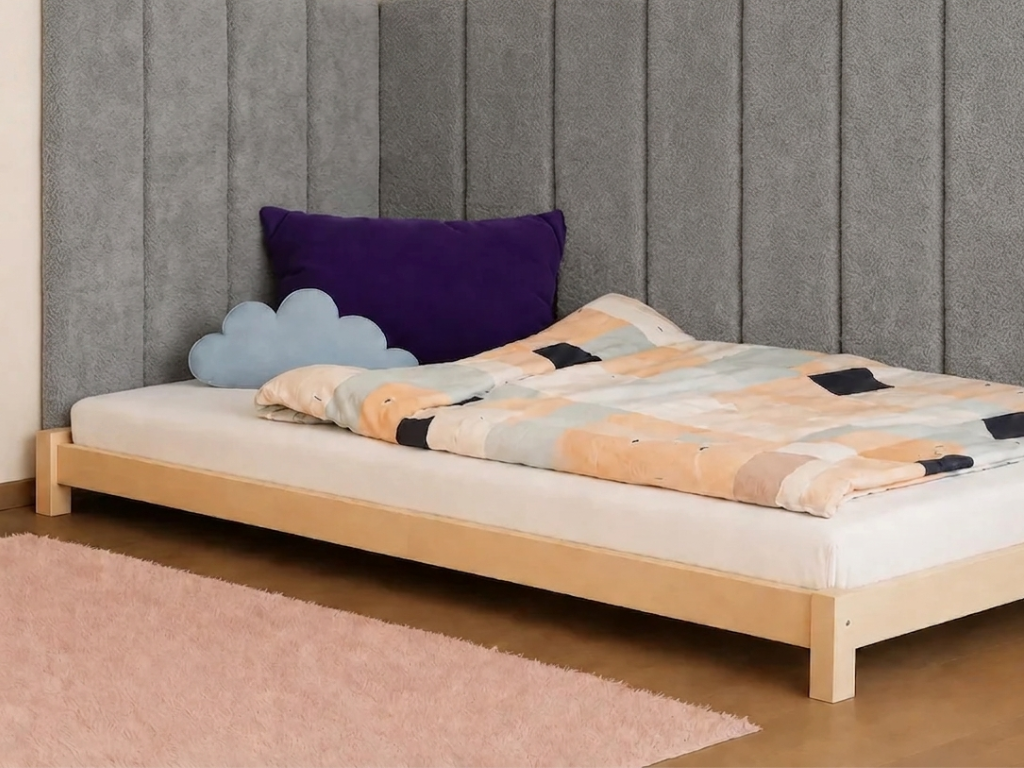 Rovný čalouněný panel na zeď PLYŠ extra dlouhý Zvolte barvu: Smetanová, Zvolte rozměr: 20x140 cm, Uchycení na zeď: Bez uchycení (možnost použití lepi…