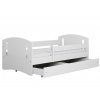 Bílé dětské jednolůžko CLASSIC s plnými čely 3