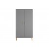 Šatní skříň KUBI šedá