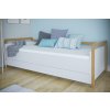 Bílá dětská postel VICTOR s matrací a úložným prostorem 2