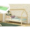 Domečková postel SAFE se zábranou 90x200 cm + matrace ADAPTIC