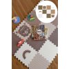 Hnědá hrací podlaha puzzle 12 dílů MYŠKA1