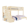 Bunk bed ARARAT for 3 persons with storage stairs 3-skryte