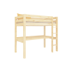 Wooden loft bed MAKALU with desk 6-skryte