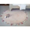 Kulatý koberec SARA do dětského pokoje růžový