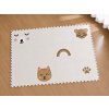 Dvanáctidílná puzzle podlaha do dětského pokoje BÉŽOVÁ