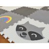 Dvanáctidílná puzzle podlaha do dětského pokoje MÝVAL A JEDNOROŽEC