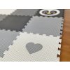 Hrací pěnové puzzle do dětského pokoje 12 dílů TUČŇÁK SE SRDCEM