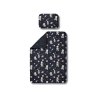 Bavlněný polštářek a přikrývka MEDVĚD VE VESMÍRU tmavý